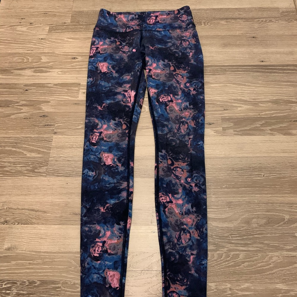 Lululemon Full Length Floral Pattern Leggings